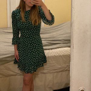 NWOT Reformation green floral dress